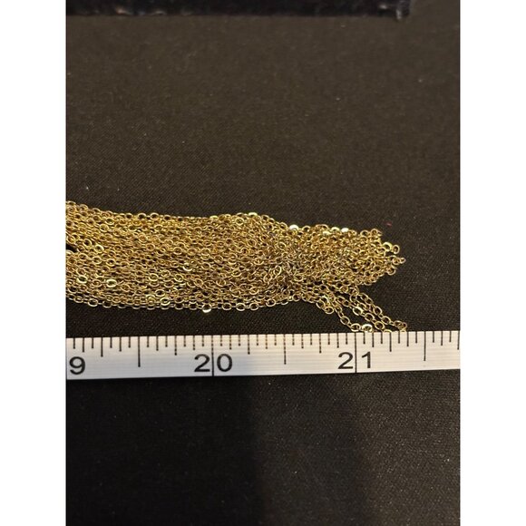 Banana Republic Gold-Tone Tassel Necklace With Rhinestone Accents & Twisted Rope - Picture 8 of 8